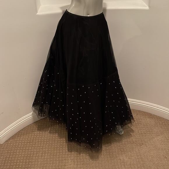 Vintage 1980's Jean -Louis Scherrer Haute Couture Black Gown Dress Size FR 42 - Picture 10 of 16